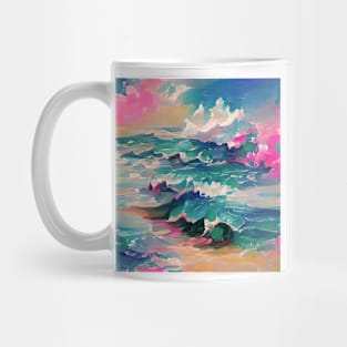 Aesthetic Sea Waves Mug